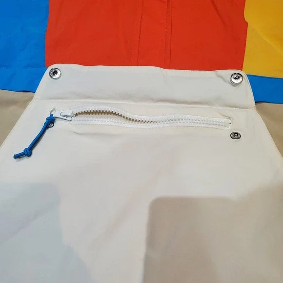 Teddy Fresh Colorblock Pullover Windbreaker Jacket Size S Anorak Hooded 1/2 Zip - Picture 4 of 13